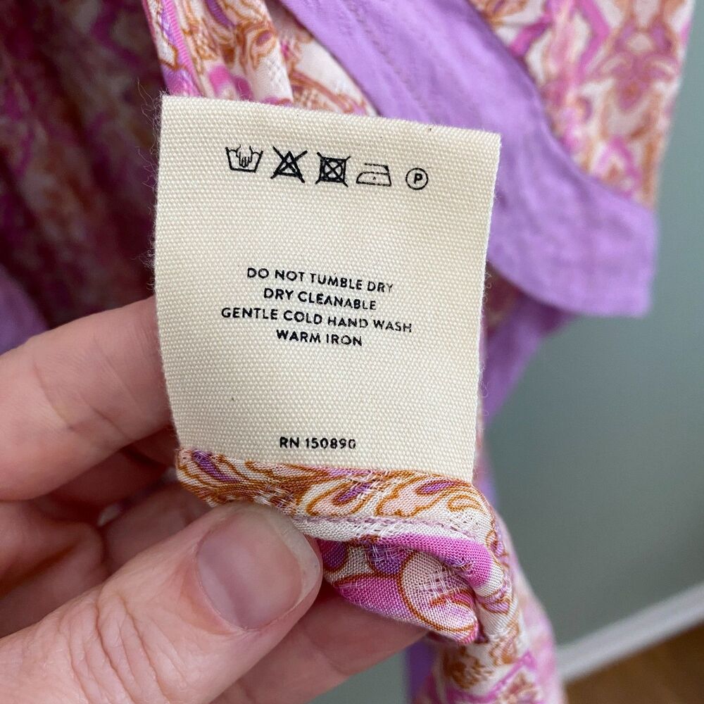 Spell & the Gypsy Collective Wrap Skirt Jewel Womens Large Quartz Pink Purple - Picture 8 of 11